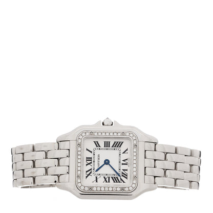 18K White Gold Diamond 27mm Panthere Quartz Watch