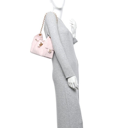 Caviar Quilted Mini Chanel 25 Handbag Light Pink