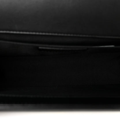 Calfskin Quilted Medium Boy Flap Black