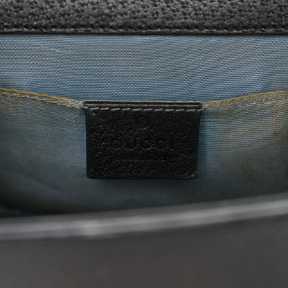 Grained Calfskin Bee Star Small Padlock Shoulder Bag Black