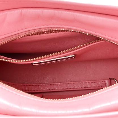 Snakeskin Small Gabrielle Hobo Pink