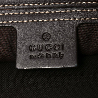 GG Supreme Monogram Belt Bag Dark Brown