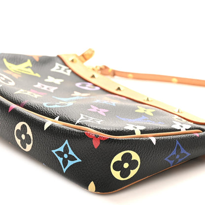 Monogram Multicolor Pochette Accessories Black