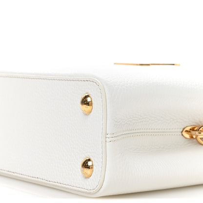 LV X TM Taurillon BB Capucines Blanc