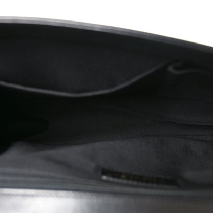 Lambskin Quilted Large Boy Flap Black