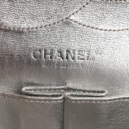Metallic Lambskin Quilted 2.55 Reissue 227 Flap Silver