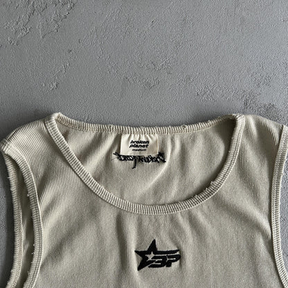 Broken P Mens Washed Ribbde Tank Top