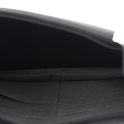 Caviar Camellia Embossed Wallet On Chain WOC Black
