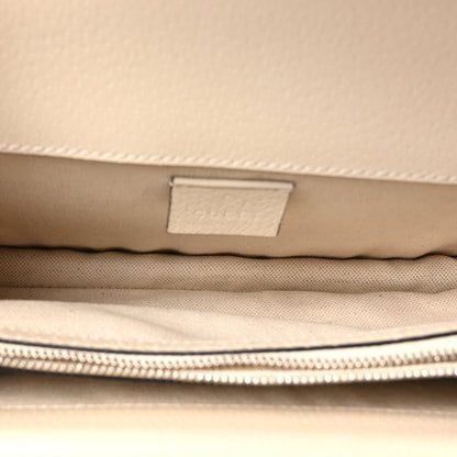 Textured Calfskin Crystal Small Dionysus Shoulder Bag Mystic White