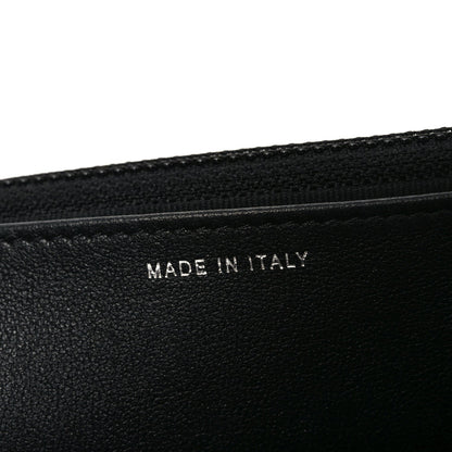 Lambskin Quilted Trendy CC Wallet On Chain WOC So Black