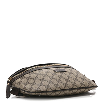 GG Supreme Monogram Belt Bag Dark Brown