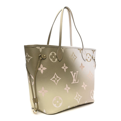 Monogram Giant Spring In The City Neverfull MM Sunset Kaki