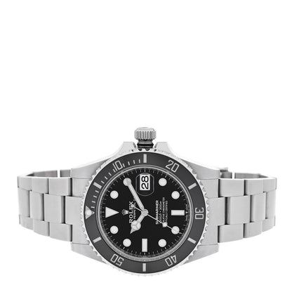 Stainless Steel 41mm Oyster Perpetual Submariner Date Watch Black 126610LN