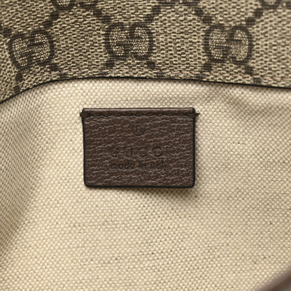 GG Supreme Monogram Neo Vintage Web Belt Bag Brown