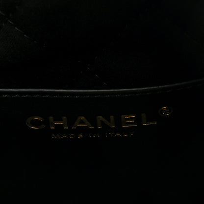 Shiny Calfskin Quilted Mini Chanel 22 Black