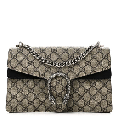 GG Supreme Monogram Small Dionysus Shoulder Bag Black