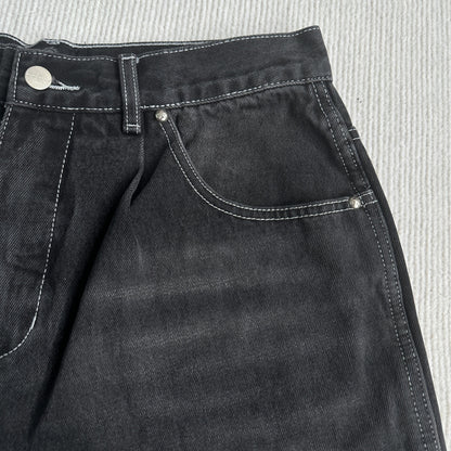 Broken P Denim Jeans Shorts