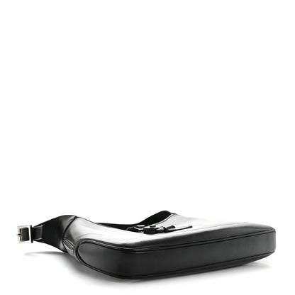 Calfskin Small Jackie O Hobo Black