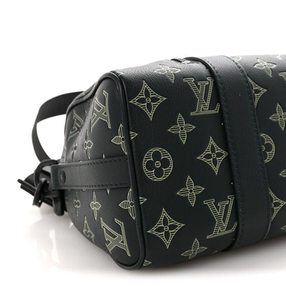 Monogram Shadow City Keepall Forest Green