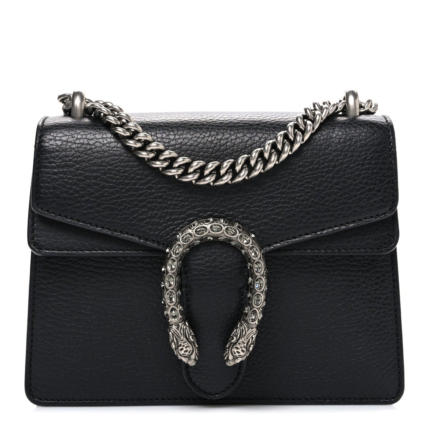 Calfskin Mini Dionysus Shoulder Bag Black