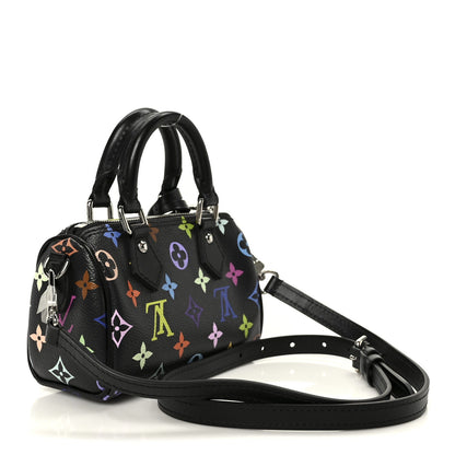 LV X TM Monogram Multicolor Nano Speedy Black