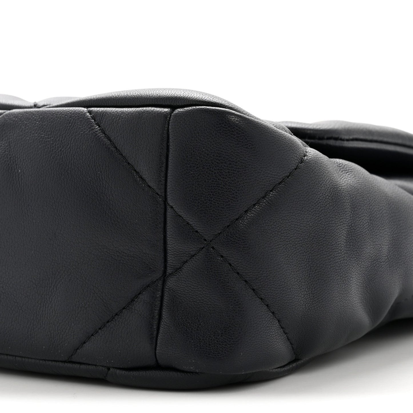 Goatskin Quilted Medium Chanel 19 Flap Navy Blue
