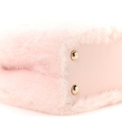 Mink Calfskin Goatskin Capucines Mini Rosewater Pink