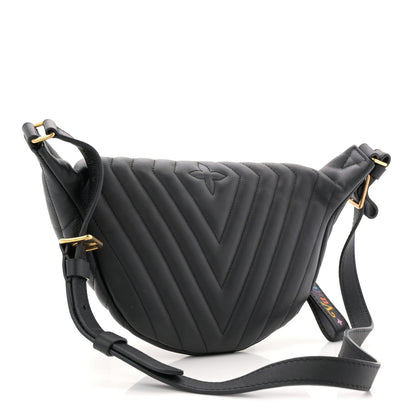 Calfskin Quilted New Wave Bumbag Black