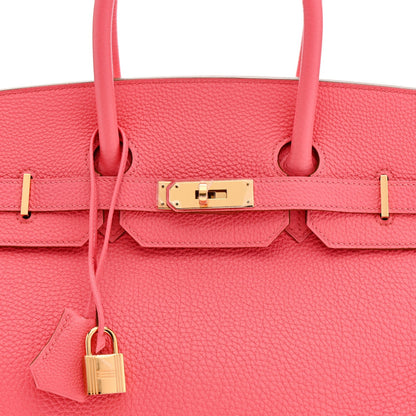 Togo Birkin 35 Rose Lipstick
