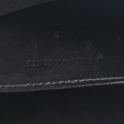 GG Supreme Monogram Web Small Flat Messenger Bag Black Grey