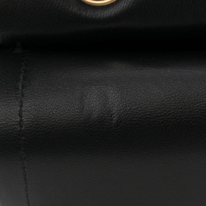 Lambskin Quilted Small Double Flap Black