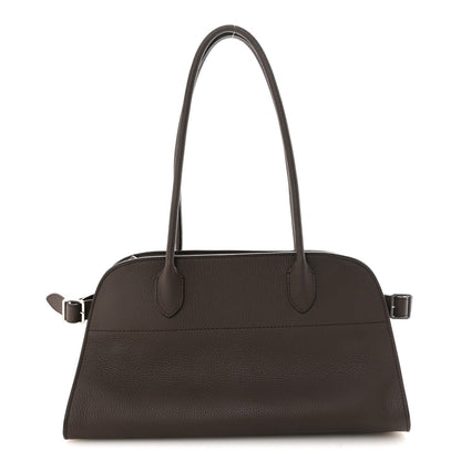 Grained Calfskin Margaux Shoulder 12 Deep Brown