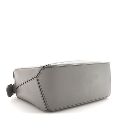 Calfskin Small Puzzle Bag Pearl Grey