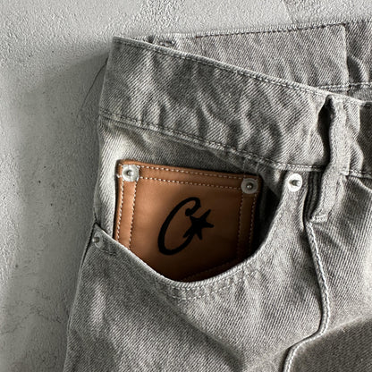 Corteiz Denim Jeans Pant Grey