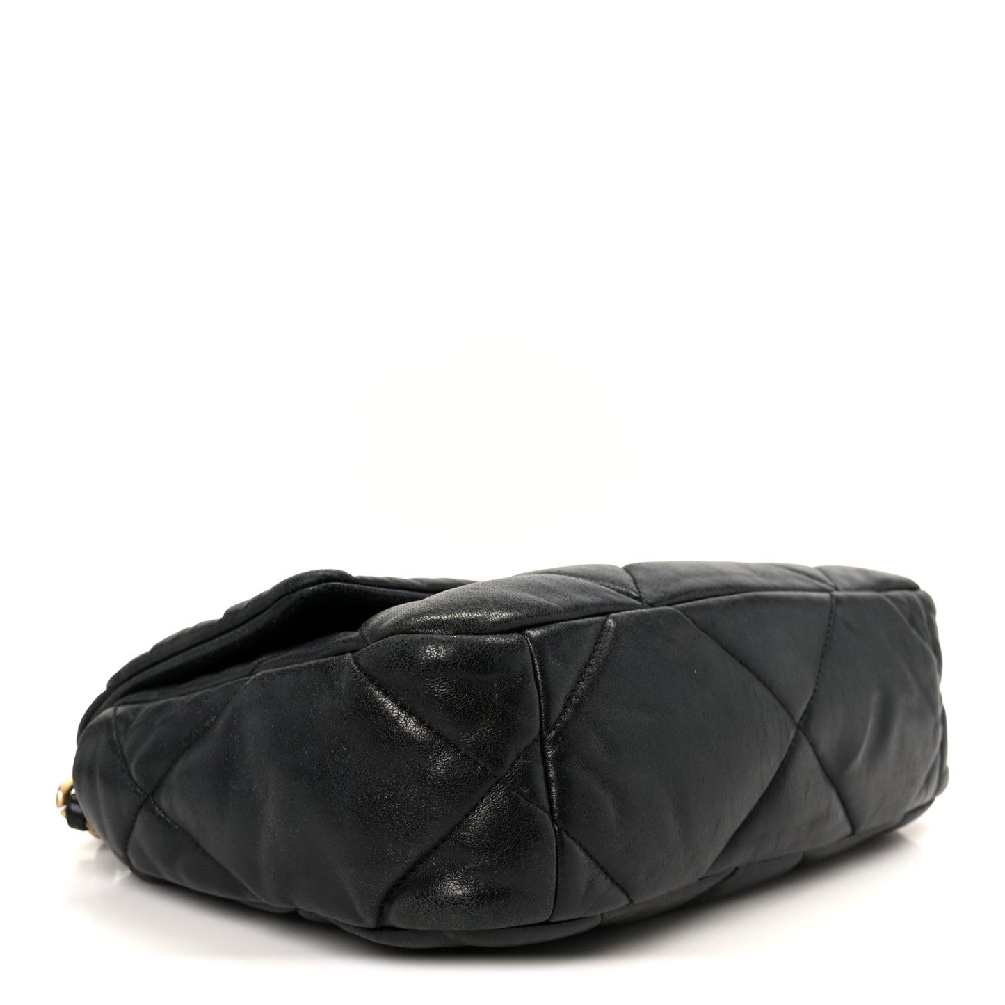 Lambskin Quilted Medium Chanel 19 Flap Black