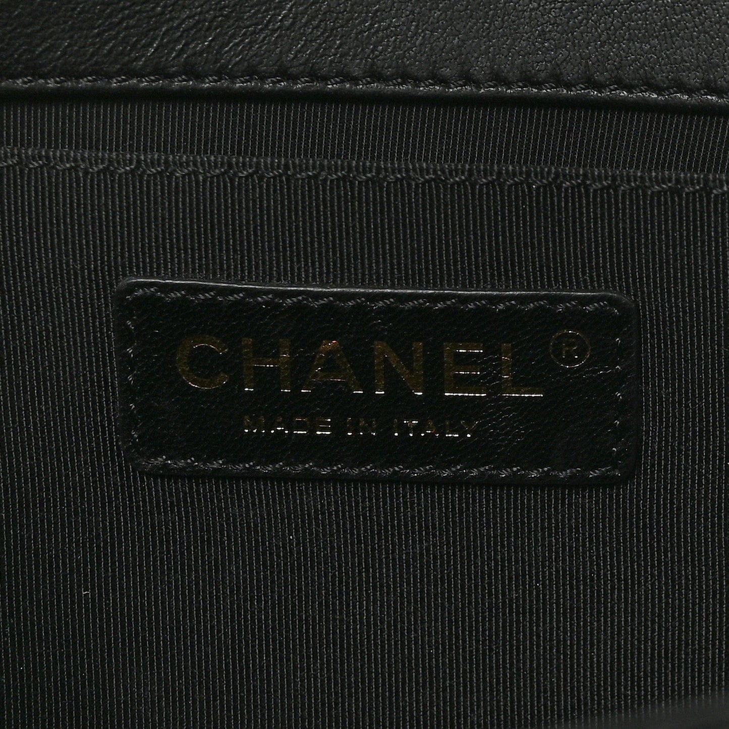 Lambskin Quilted Medium Boy Flap Black
