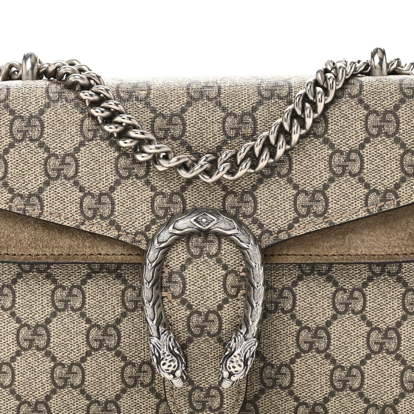GG Supreme Monogram Mini Dionysus Shoulder Bag Taupe