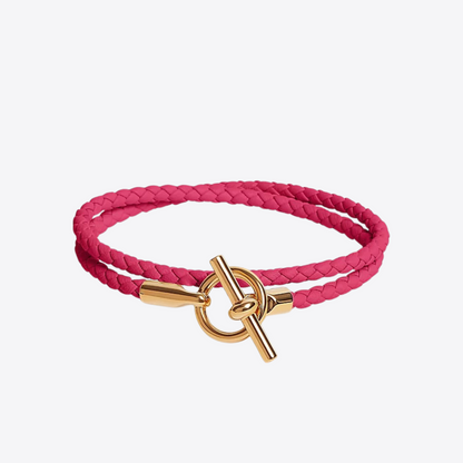 HERMES Double Tour Bracelet Swift Leather(Many)