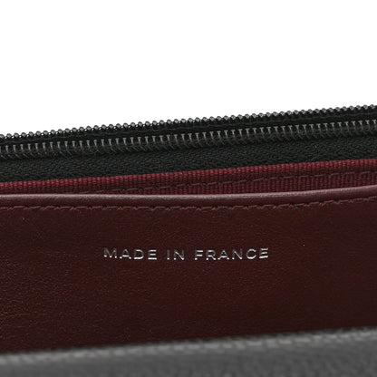 Caviar Quilted CC Turnlock Wallet On Chain WOC Black