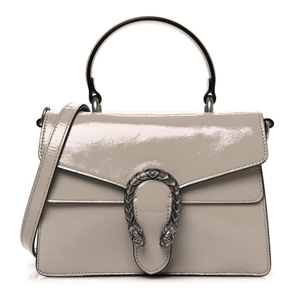 Crinkled Patent Small Dionysus Top Handle Bag Sphinx