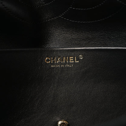 Suede Calfskin Small Souplissimo Maxi Flap Black