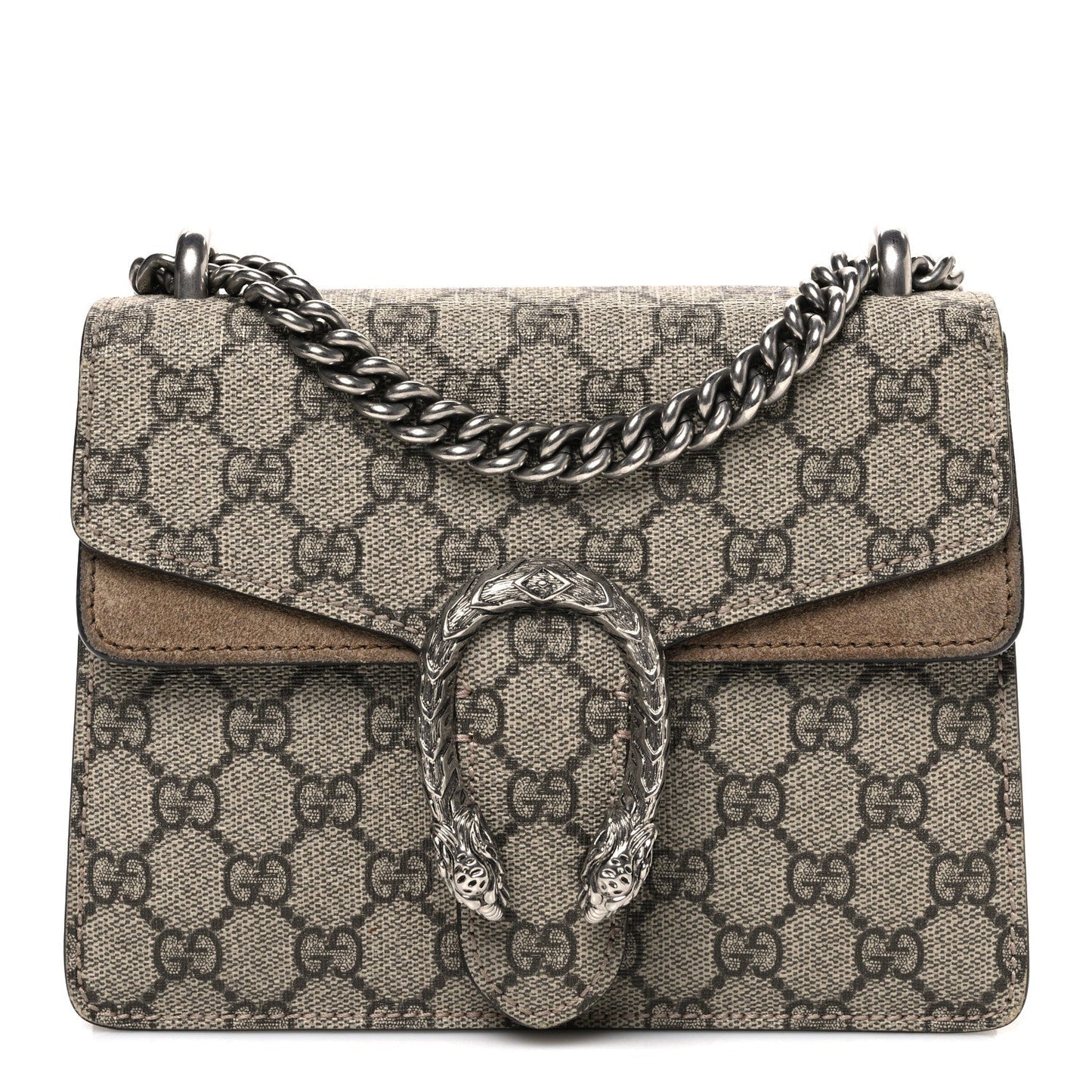 GG Supreme Monogram Mini Dionysus Shoulder Bag Taupe
