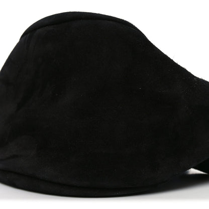 Suede Small Slouchy Banana Bag Black