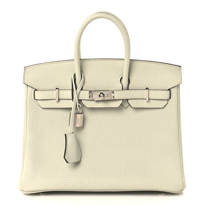 Togo Birkin 25 Gris Neve