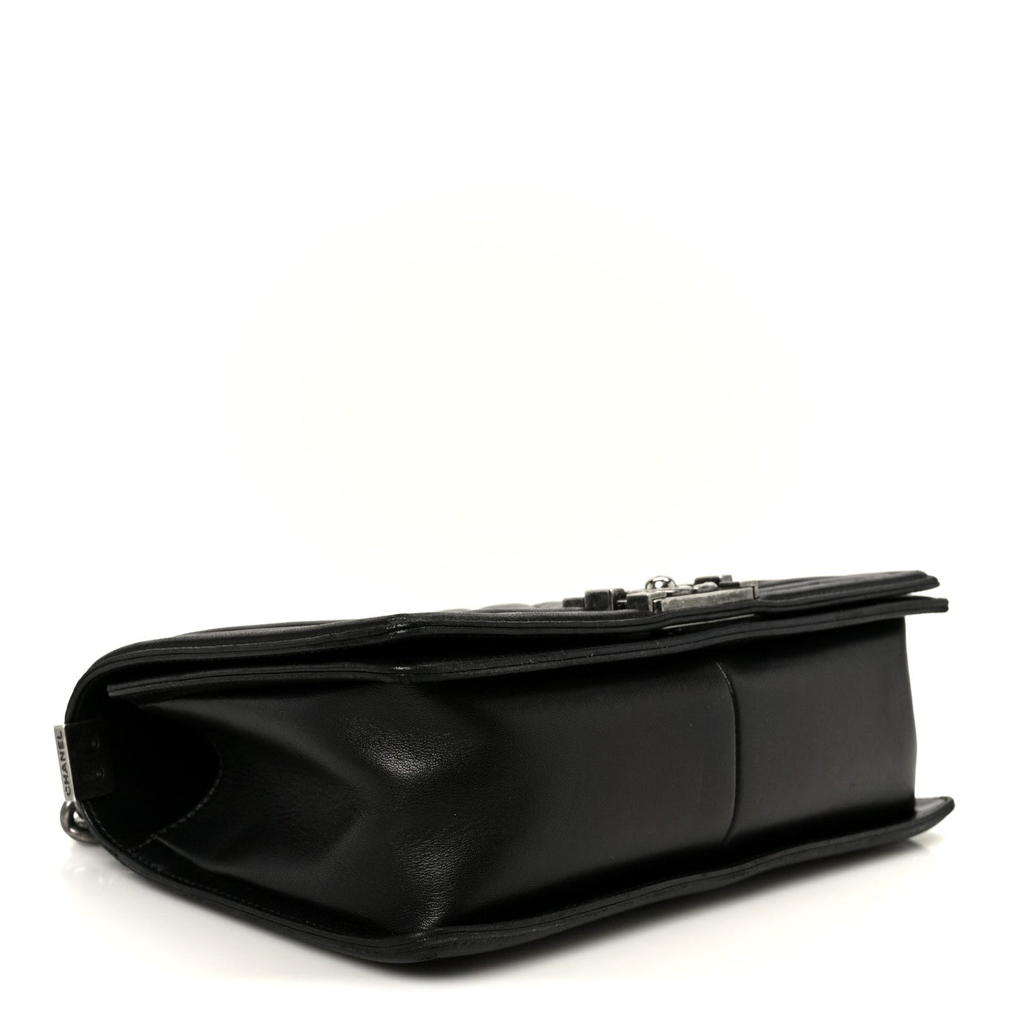 Lambskin Quilted Medium Boy Flap Black