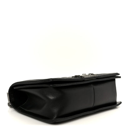 Lambskin Quilted Medium Boy Flap Black