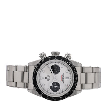 Stainless Steel 41mm Black Bay Chronograph Panda Automatic Watch White 79360N