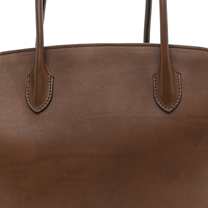 Polished Saddle Calfskin Marlo 14 Deep Brown