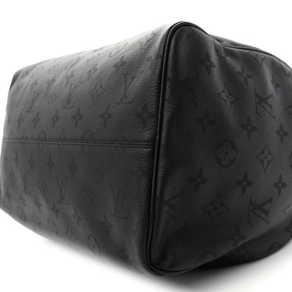 Calfskin Monogram Speedy P9 Bandouliere 40 Ultra Black