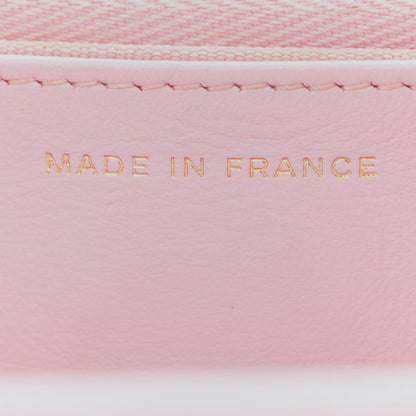 Caviar Quilted Wallet on Chain WOC Light Pink